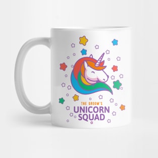 Bachelor party unicorn, Funny matching set, 2 of 2, Squad Mug